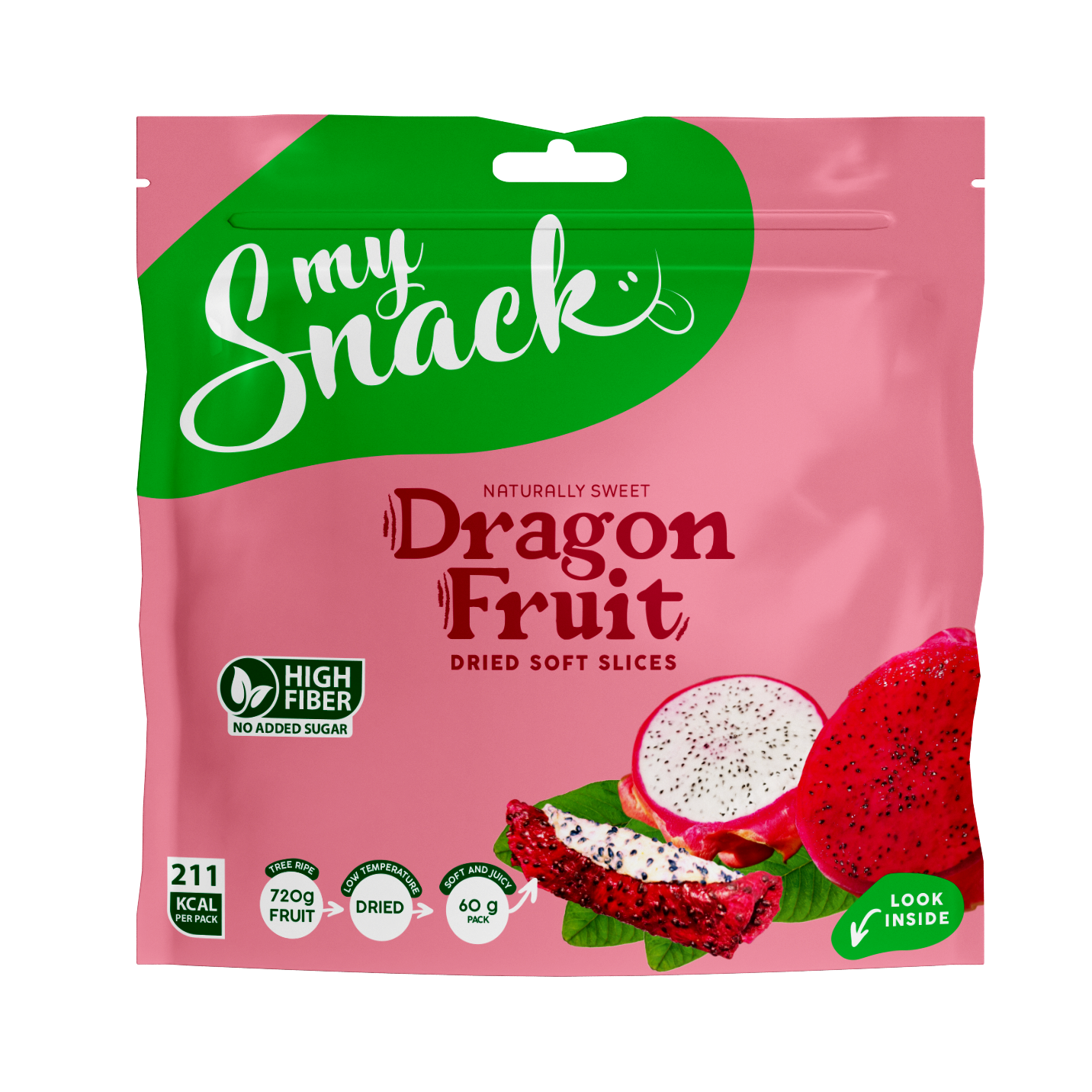 DragonFruit Pehme kuivatatud draakonivili 60g - Pilt 1