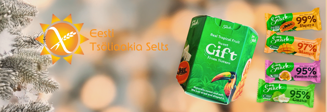 MySnack Tsöliaakiaseltsi jõulukataloogis 2025
